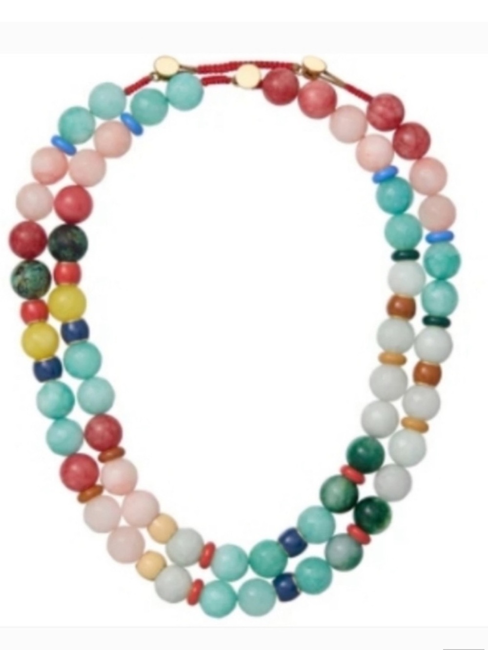 NWOT set of two Roxanne Assoulin Multicolor Double-Strand Beaded Necklaces